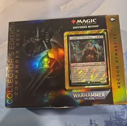MTG Universes Beyond: Warhammer 40k Necron Dynasties Commander Collector's Ed. - Image 1