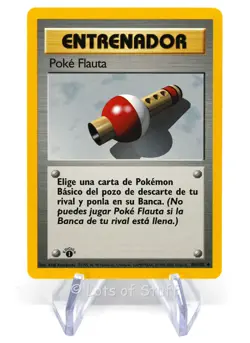Pokemon Spanish Pokemon Flute Trainer Base Set 1st Edition 86/102 1999-2000 WOTC - Image 1