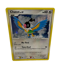 Chatot LV.27 DP14 Cosmos Holo Diamond & Pearl Black Star Promo Pokemon Card TCG - Image 1