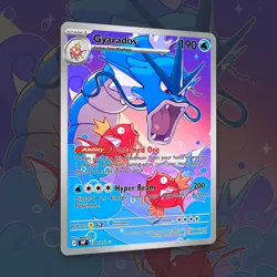 Custom Card Gyarados Holo, Shiny Gyarados Star Holo Set Pokemon Cards - Image 3