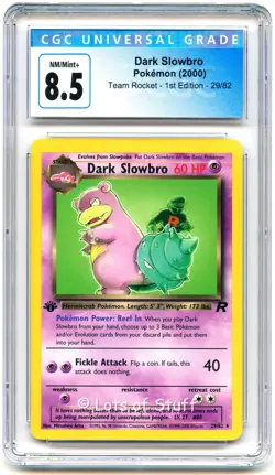 CGC 8.5 NM/MINT+ Dark Slowbro Team Rocket 1st Edition Rare Pokemon 29/82 -36 - Image 1