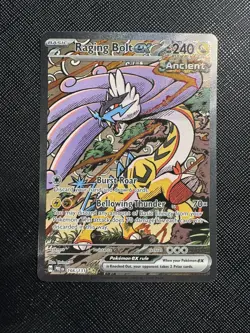 Pokemon TCG Raging Bolt ex 166/131 Sv Prismatic Evolutions SIR Holo Full Art - Image 1