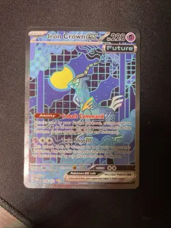 Pokemon TCG Iron Crown EX Prismatic Evolutions Card Sir 158/131 Mint Condition - Image 1