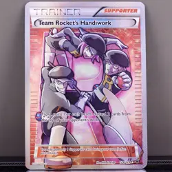 Pokemon Team Rocket’s Handiwork 124/124 Fates Collide Full Art Ultra Rare LP - Image 1