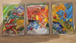 Pokemon First Partners Illustration Collection Series 1 Kanto Gen 1 Set NM FRESH - Image 1