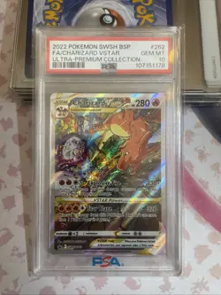 Pokemon Charizard VSTAR Ultra-Premium Coll. Full Alt Art Promo SWSH262 PSA 10 - Image 1
