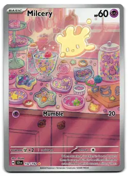 Milcery 152/142 - 🌊 Stellar Crown Illustration Rare Pokemon TCG 🖤 - LP - Image 1