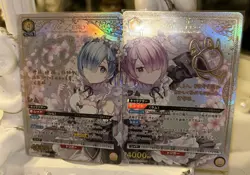 Re : Zero Rem & Ram Set SR Parallel Rare 2 Union Arena Card Japanese Near Mint - Image 1