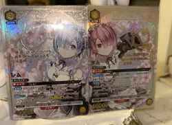 Re : Zero Rem & Ram Set SR Parallel Rare 2 Union Arena Card Japanese Near Mint - Image 2