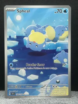 Spheal 199/191 Illustration Rare Surging Sparks Pokemon Holo Near Mint - Image 1