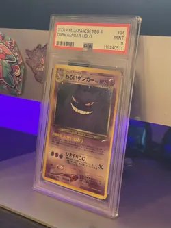 2001 Pokemon Japanese Neo 4 Dark Gengar Holo #94 PSA 9 Mint Vintage Era - Image 3