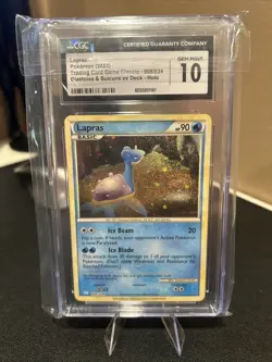 Pokemon 2023 Classic Collection Lapras Holo Card 008/034 CGC GEM MINT 10 - Image 1