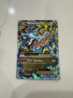 Pokemon MCharizard EX Ultra Rare Full Art Mega Evolution Holo Flashfire 69/106 - Image 1