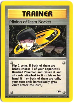 Minion of Team Rocket 113/132 Uncommon Gym Heroes Pokemon - Image 1