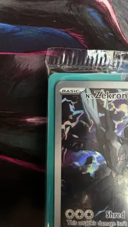 N’s Zekrom 031 Black Bolt Promo Full Art Pokemon TCG Near Mint Sealed - Image 3