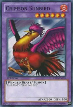 Crimson Sunbird - CBLZ-EN090 - Common - 1st Edition - Yugioh - Image 1