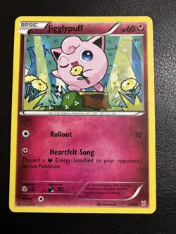 Pokemon Jigglypuff 25/30 XY Trainer Kit: Bisharp & Wigglytuff 2014 - Image 1