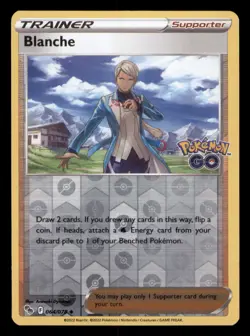 Blanche 064/078 Uncommon Pokemon GO Pokemon TCG Reverse Holo NM - Image 1