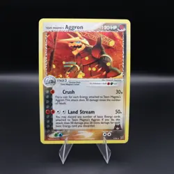 Team Magma's Aggron 7/95 Team Magma vs Team Aqua Holo English Pokemon SWIRL MP - Image 2