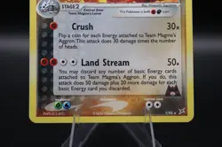 Team Magma's Aggron 7/95 Team Magma vs Team Aqua Holo English Pokemon SWIRL MP - Image 5