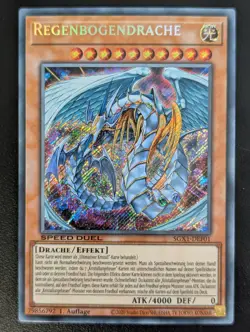 Regenbogendrache SGX1-DEF01 Secret Rare DE NM YUGIOH - Image 1