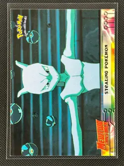 Stealing Pokemon #27 Topps The First Movie Trading Cards Pokemon Near Mint - Image 1