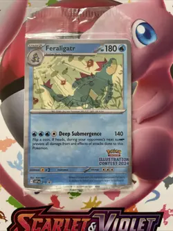 Feraligatr Pokemon Illustration Contest 2024 Promo SVP 213 Sealed Promo Card - Image 1