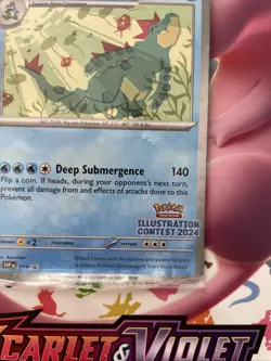 Feraligatr Pokemon Illustration Contest 2024 Promo SVP 213 Sealed Promo Card - Image 2