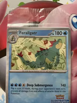 Feraligatr Pokemon Illustration Contest 2024 Promo SVP 213 Sealed Promo Card - Image 3