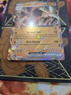 Golem EX 76/165 Holo Ultra Rare Scarlet And Violet Pokemon Card 151 Card - Mint - Image 2