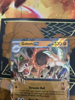 Golem EX 76/165 Holo Ultra Rare Scarlet And Violet Pokemon Card 151 Card - Mint - Image 3