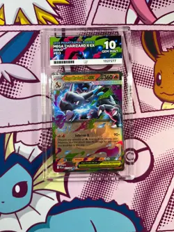 Pokemon TCG - Mega Charizard x ex 013/094 - Phantasmal Flames - Graded - ACE 10 - Image 1