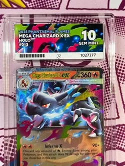 Pokemon TCG - Mega Charizard x ex 013/094 - Phantasmal Flames - Graded - ACE 10 - Image 2