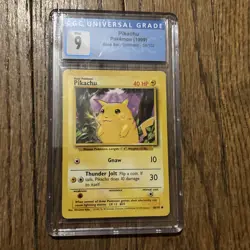 1999 POKEMON BASE SET PIKACHU #58 GRADED CGC 9 NM/MINT Read Description! - Image 1