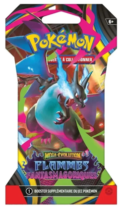 BOOSTER 10 CARTES POKEMON FLAMMES FANTASMAGORIQUES ME02 FR NEUF SCELLE DRACAUFEU - Image 1