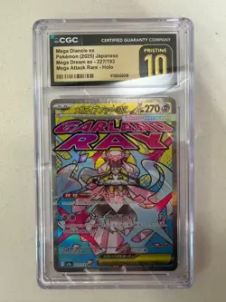Pokemon CGC 10 PRISTINE 2025 JAPANESE 227 Mega Diancie ex - Image 1
