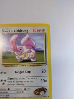 Pokemon TCG - Brock's Lickitung 41/132 Gym Heros 2000 Vintage NM - Image 2