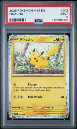 2025 POKEMON M24 EN-MCDONALD'S COLL #002 PIKACHU PSA 9 - Image 1