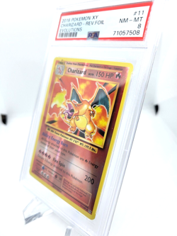 Pokemon TCG Charizard 11/108 Reverse Holo XY Evolutions PSA 8 2016 NM-MINT - Image 3