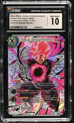Goku Black, Unison Of Extermination Dragon Ball Super CGC 10 Gem Mint - Image 1