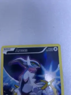 2016 Pokemon TCG XY Black Star Promos Arceus XY116 Full Art Promo - Image 5