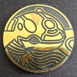 POKEMON KYOGRE GOLD HOLO COIN - Image 1