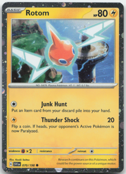 Rotom 070/198 SV1 HD Cosmos Holo Promo Scarlet & Violet Pokemon Card NM - Image 1