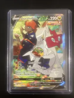 Pokemon TCG Duraludon V Evolving Skies 198/203 Holo Ultra Rare Alt Art - Image 1