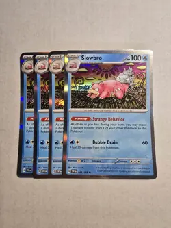 Slowbro 043/198 Holo x4 Playset 4x Pokemon Scarlet & Violet Base Set SVI - Image 1