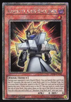 Absolute King Back Jack - RA04-EN244 - Platinum Secret Rare - 1st Edition Yugioh - Image 1