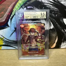 2022-24 One Piece Gold Promos #ST10-006 Monkey D Luffy Treasures Booster BGS 9.5 - Image 1