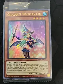 Chocolate Magician Girl LART-EN046 Limited Edition Ultra Rare Sealed Yugioh Card - Image 1