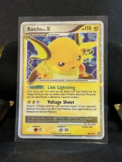 Raichu LV.X Ultra Rare Stormfront 99/100 Holo Pokemon Card TCG - Image 1