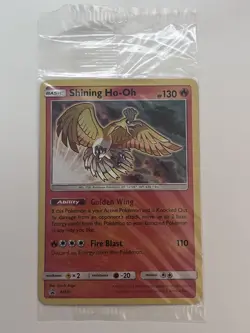 SEALED 2017 Pokemon SHINING HO-OH Black Star Promo HOLO Sun & Moon Set Card SM70 - Image 1